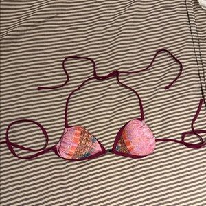 Strawberry Milk Mob Pink and Purple Bikini Top
